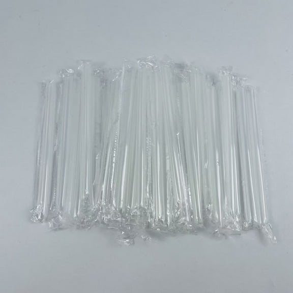Beutka 40 Pcs Drinking Straws 10 x 220 mm Transparent Straw