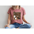 thumbnail image 4 of Moonlight Apparel Ghost Reading Book Lover Halloween Shirt Cute Fall Multicolor Graphic Tee with Cat and Books Heather Grey Spooky Season T-Shirt for Women, 4 of 6