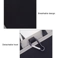 thumbnail image 4 of Bolsa para el cuello RFID, bolsa para el cuello de viaje, cartera para el cuello, bolsa ligera para el cuello, soporte para pasaporte con correa ajustable para el cuello, gris claro, 4 of 5