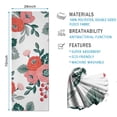 thumbnail image 2 of Pioneer Flower Floral Print Pattern Hot Yoga Mat Towel Non Slip for Hot Yoga - Quick-Drying Yoga Mat Cover with 4 Corner Pockets with Travel Bag - Hot Yoga Towel Non Slip 70"x26", 2 of 6