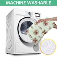 thumbnail image 6 of Green Highland Cow Flower Pattern Square Tablecloth,Waterproof Square Table Cover,Wipeable Spillproof Washable Table Cover for Home Kitchen Party Decor 60"x60"(152x152cm), 6 of 6