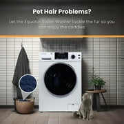 Equator Digital Compact 110V Vented/Ventless 18 lbs All-in-One Washer Dryer – White
