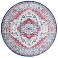 thumbnail image 2 of SAFAVIEH Brentwood Dimas Oriental Area Rug, Beige/Red, 6'7" x 6'7" Round, 2 of 11