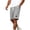 Light Gray, variant on Mens Shorts, Elastic Waist Dstring, Summer Beach Casual Shorts,3XL