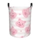 thumbnail image 1 of Balery Cartoon Pig Cesta de ropa redonda con asas, impermeable, independiente, para ropa, juguetes, dormitorio y familia-Medium, 1 of 6