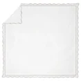 thumbnail image 4 of 400TC Cotton Scallop Embroidery & Border Sateen Solid Duvet Cover Set, 4 of 6