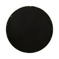 thumbnail image 4 of Kate and Laurel Angelis Modern Round Wall Mirror, 30 Inch Diameter, Gold, Framed Circle Mirror with Metal Overlay, 4 of 7