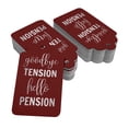 thumbnail image 2 of Inkdotpot Real Silver Foil Good Bye Tension Hello Pension Retirement Tags Favor Hang Paper Tags 100 Pieces, 2 of 6