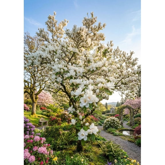 Sweetbay Magnolia Starter Plant, 6-12 In, Full Sun to Partial Shade, USDA Zones 5-10, Ships in Pot