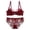 Wine, variant on Levmjia Women's Lace Lingerie Set Push Up Bras With Thin For Large Chest Daily Wear Comfortable And Breathable Bra And Panty Set For Valentine And Honeymoon Night