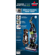 BISSELL PowerLifter Swivel Pet Rewind, Bagless, Upright Vacuum, Pet Friendly, Triple Action Brush Roll, Automatic Cord Rewind, Scatter Free Technology, 2259, Black & Purple
