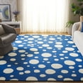 thumbnail image 2 of SAFAVIEH Cambridge Talisha Dot-Print Area Rug, Blue/Ivory, 6' x 9', 2 of 6