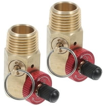MLINS 2pcs Air Tank Manifold With Fill Port Brass Safety Valve And Relief Bypass Relief Valve For Air Compressor Portable Tank