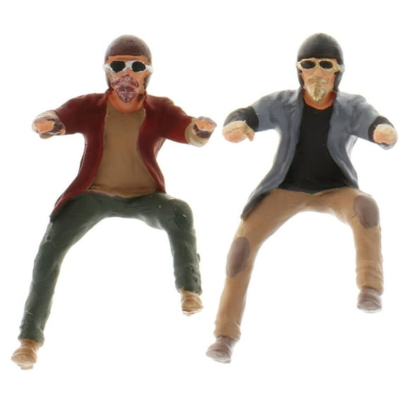 segolike 2x 1/64 Mini Scenes Figures Figurine Toys Road Park Table Layout Decoration