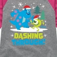 thumbnail image 3 of Monsters Inc - Dashing Through - Toddler And Youth Girls Raglan Graphic T-Shirt, 3 of 5