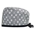 thumbnail image 1 of Gorro quirúrgico estampado de algodón para mujer, gorro de enfermera ajustable, gorro de limpieza bucal dental, 1 of 5