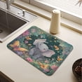 thumbnail image 5 of Dish Drying Mat Absorbent Dish Drainer Kitchen Counter 19.7x15.7inch Dish Drying Pad for Countertops Sinks Draining Racks Cute Elephant, 5 of 9