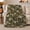 Green Brown Camo, variant on Layered Woodland Camouflage With Subtle Contour Lines, Soft Flannel Blanket with Textured Woodland Camouflage Print, Housewarming Gift and Home Decor for Bedroom and Living Room