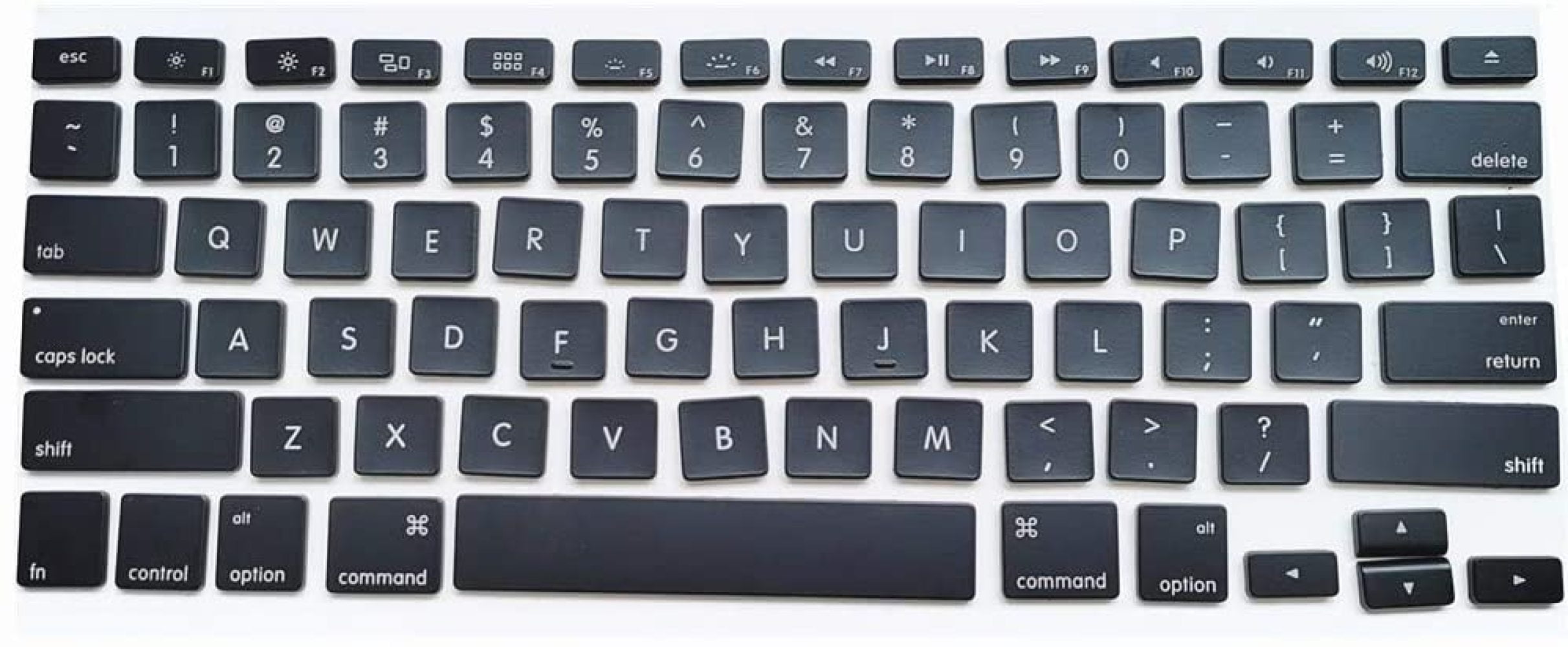 15/17 A1278 A1286 A1297 2008-2012 Year Replacement AP04 US Keyboard Keycaps Keys,Full Set of US Replacement Keycaps QWERTY for MacBook Pro 13 