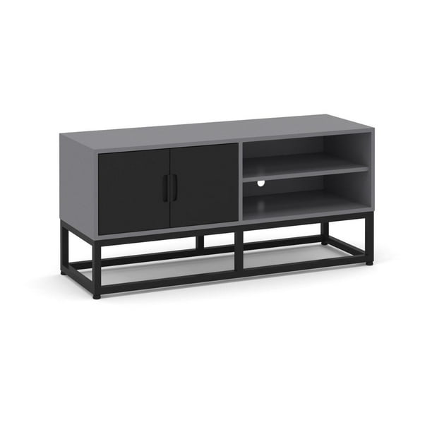 Mueble para TV Moderno The Shop, 2 Puertas y Entrepaños, Artículos de Decoración para el Hogar gris Unitalla