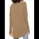 thumbnail image 5 of Blusas de Otoño de Moda para Mujer, Camisas de Larga Extragrandes con Agujeros para los Pulgares, Ropa Informal de Cuello Redondo, Corte Holgado, Ropa de Moda. Camello L, 5 of 7