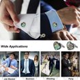 thumbnail image 5 of Gemelos Boda Regalos personalizados Padre Abuelo Papá Clip de corbata, Regalos de boda de negocios, 5 of 5