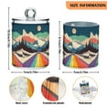 thumbnail image 5 of Yayeee 4 Pack Qtip Holder Bathroom Cotton Swab Canister with Lid Clear Dispenser Set, Colorful Road at Night, 5 of 6