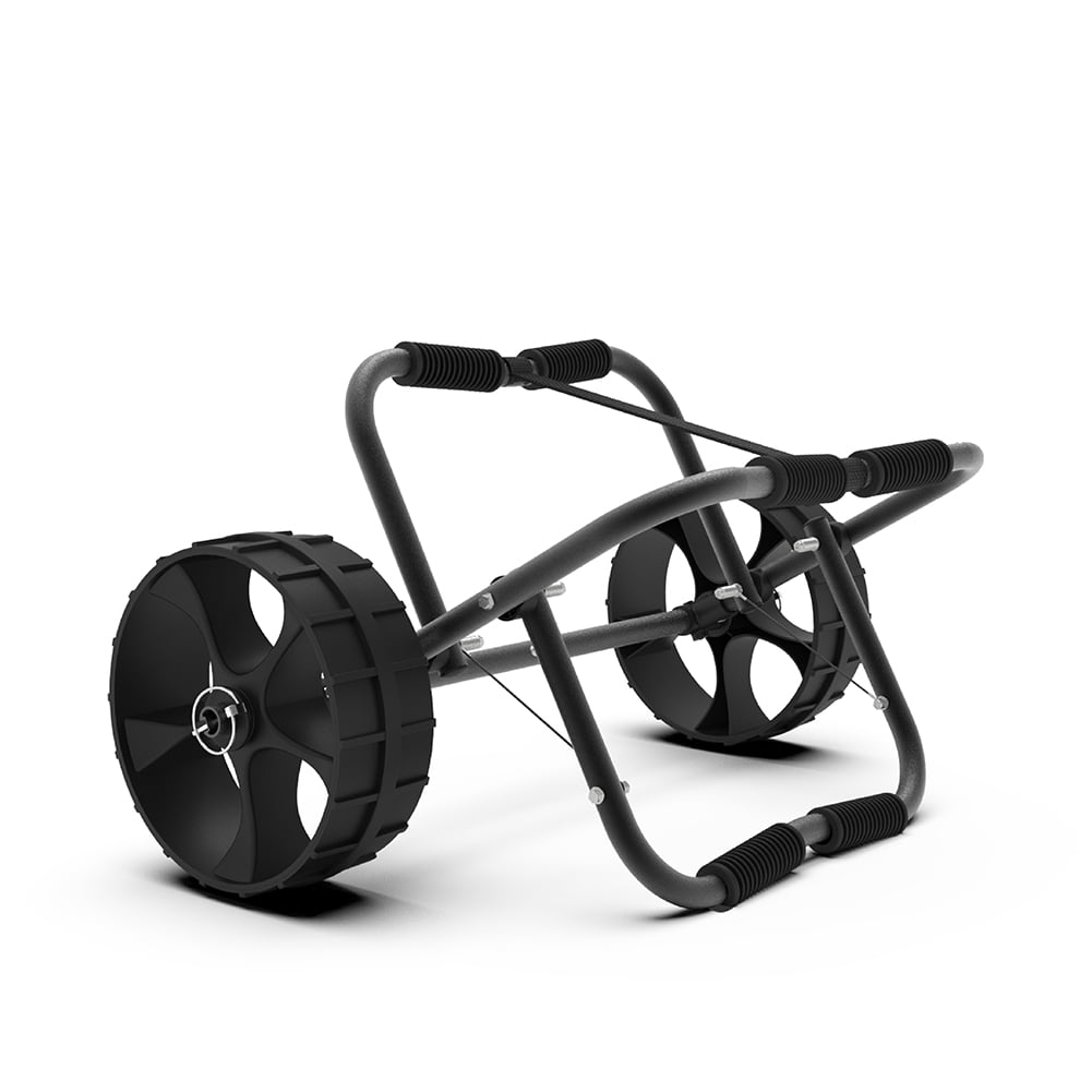 Kadyn Modern Kayak Cart, Kayak Carrier Cart with Wheels, Aluminium Kayak Trolley Cart for Kinds of Kayaks, Black