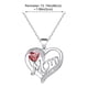 thumbnail image 3 of Collar con Letra de Corazón y Colgante En Forma de Corazón para El Día de La Madre, 3 of 5