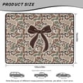 thumbnail image 7 of Jeiento Camo Brown Bow Pattern Car Trunk Mat 29"x39", Pet Friendly Cargo Liner Cute Girly Outdoor Travel Car Mat, 7 of 7