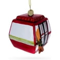 thumbnail image 2 of Ski Gondola Cable Car Glass Christmas Ornament, 2 of 3