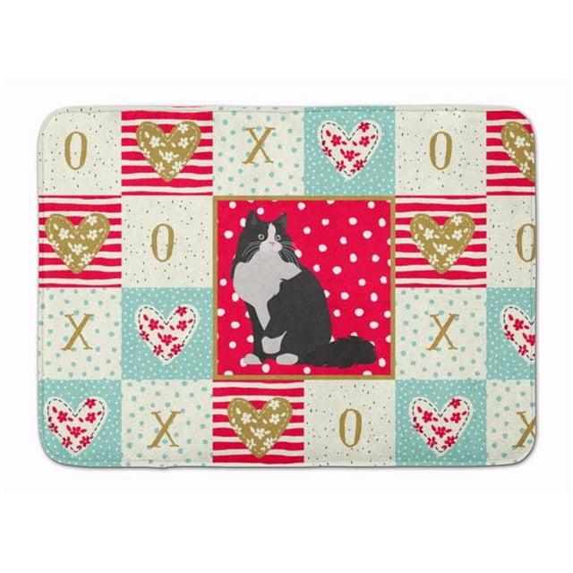 Carolines Treasures CK5781RUG 19 x 27 in. Ragamuffin Cat Love Machine Washable Memory Foam Mat