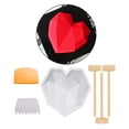thumbnail image 4 of Moldes para tartas de silicona con forma de corazón BLESIY para hornear decoración de pasteles 6 piezas, 4 of 8