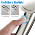 thumbnail image 2 of SHIQI-High Pressure Shower Head with Hose and On Off Switch, Water Saving Handheld RV Shower Head with 3 Settings, Detachable Shower Heads with Hose and Angle-Adjustable Bracket (Brushed Nickel), 2 of 4