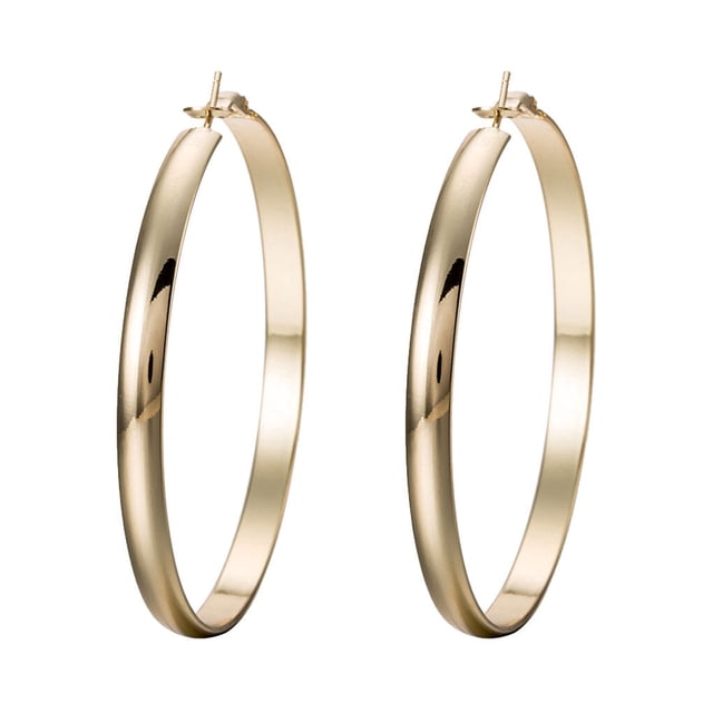 Boucles d'Oreilles Rondes pour Femmes en Acier Inoxydable, Grand Cercle, Grandes Boucles d'Oreilles Rondes, Boucles Créoles Pendantes, Clous