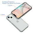 thumbnail image 3 of For iPhone 15 Plus Phone Case,Translucent Frosted Skin Feel Anti-Scratch Hard PC Back Soft TPU Edge,Shockproof Bumper Protective Ultra Slim Thin Fit Rugged Phone Case Cover,Clear, 3 of 6