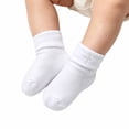 thumbnail image 2 of Gyujnb White Gold Cross Baptism Baby Ankle Socks Soft Breathable Unisex Baby Toddler Holiday, 2 of 4
