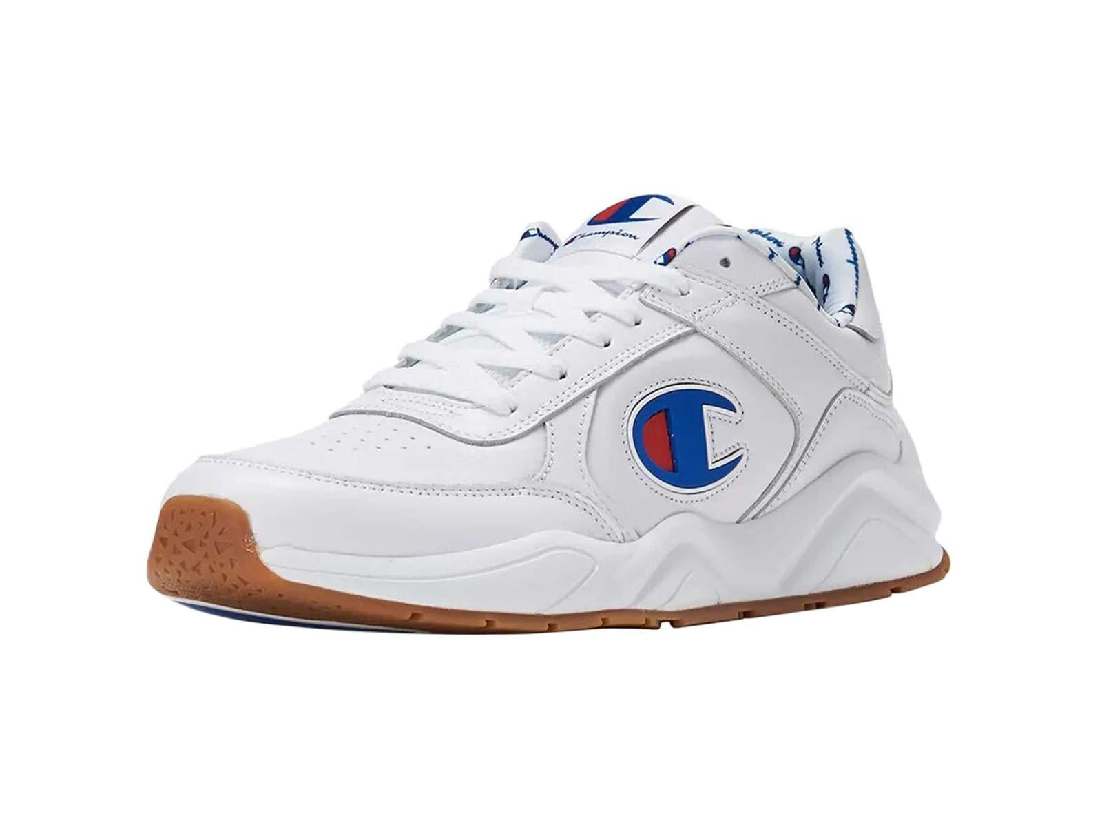 champion 93 eighteen big c black & white suede shoes