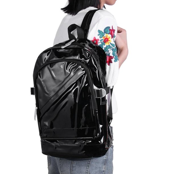 Mochilas impermeables transparentes de PVC para mujeres y hombres morrales escolares Ehuebsd de hombro con holograma para adolescentes