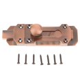 thumbnail image 3 of GROWTH TANK Sliding Door Lock Buckle Bolt Hotel Home Office Security Gate Lock A 4inch Red Copper 4inch, 3 of 7