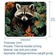 thumbnail image 5 of Raccoon Square Desk Pad Mouse Mat Gaming Mousepad, 8.3x9.8 Inch, Non-Slip Rubber Bottom, Printed, Suitable for Office and Gaming, 5 of 6