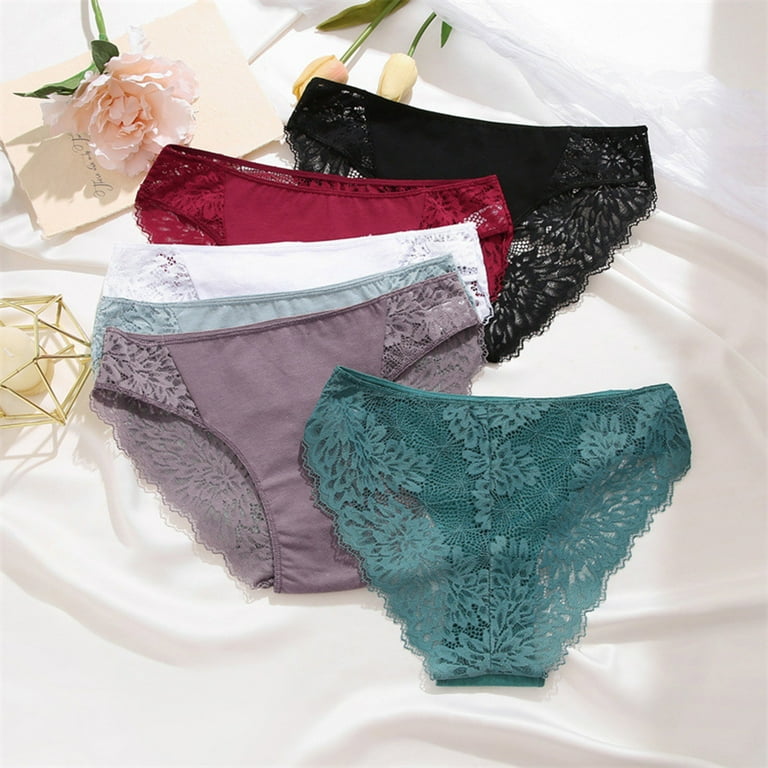 Women's Briefs Lace Panties L plus Size Sexy Underwear for Women