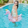 thumbnail image 4 of HuangShi  Pool Float Babi Kids Crown Swan Swim Ring Baby Inflatable Swimming Circle Pool Children Swim Circle Tube Pool Toys Floating, 4 of 6