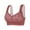Wine, variant on Women's Front Closure Bras Wirefree Push Up Bralettes Soft Comfortable Breathable Bralettes Everyday Wear (46, Wine)