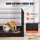 thumbnail image 4 of VEVOR Parque de juegos para perros de 4 paneles, corral de ejercicios plegable de metal para perros con almohadilla inferior de 36 pulgadas, 4 of 8