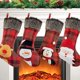 thumbnail image 2 of Pack Medias Navideñas con Copos de Nieve, Reno Muñeco de Nieve y Puños de Piel Sintética para Navidad, Reuniones Familiares JFHHH pequeña, 2 of 5