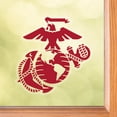 thumbnail image 2 of Red USMC Eagle Globe and Anchor Logo Back Static Cling, 2 of 2
