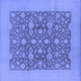 thumbnail image 1 of Ahgly Company Machine Washable Indoor Square Oriental Blue Traditional Area Rugs, 8' Square, 1 of 4