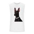 thumbnail image 4 of Camiseta sin mangas de cuello redondo para hombre, informal, a la moda, con estampado, deportiva, de poliéster, 4 of 5