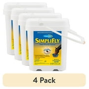 (4 pack) Farnam SimpliFly Feed-Thru Fly Control for Horses, Pellets, 60 Day Supply